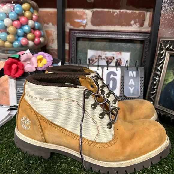 Timberland Two Tone Boots Size 11 M Wheat And Cream Timberland | Shoes | Timberland Two Tone Boots Size 1 M  main image 2